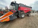 Massey Ferguson 7370 kombájn hevederes gabonaasztallal,  szállító kocsival
