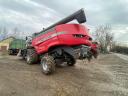 Massey Ferguson 7370 kombájn hevederes gabonaasztallal,  szállító kocsival