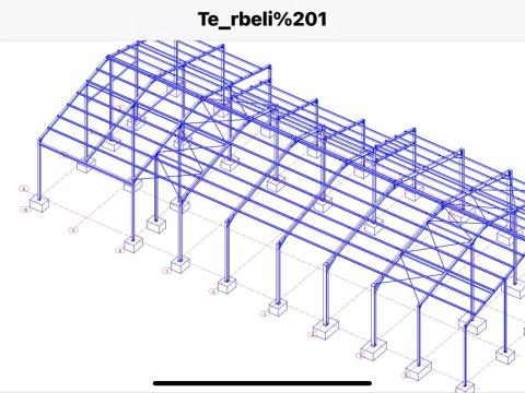 Eladó 1150 nm acélszerkezet Komplett Tervdokumentációval