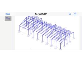 Eladó 1150 nm acélszerkezet Komplett Tervdokumentációval