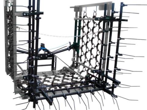Új Metal-Technik nehéz rétláncborona gyomfésüvel 6 méteres munkaszélességgel