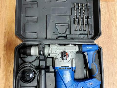 Scheppach DH1300PLUS fúró-vésőkalapács - 1250 W, 5 J, komplett szett, erős gép, SDS Plus befogó