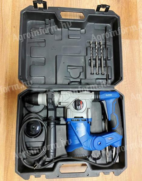 Scheppach DH1300PLUS fúró-vésőkalapács - 1250 W, 5 J, komplett szett, erős gép, SDS Plus befogó