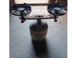 Kemping két égőfejes, palackos gázfőző eladó Kiskunfélegyházán