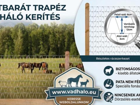 Trapéz drótháló vadháló a legnagyobb biztonságért csak nálunk