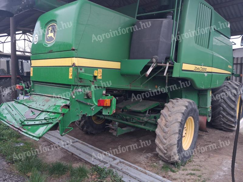 John Deere W540 kombájn eladó – szállítókocsi, új motor