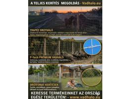 Vadháló, drótkerítés, drótháló – teljes körű védelem Gyártótól.