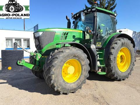 Ciągnik rolniczy John Deere 6215 R - 2015 rok - 50 km/h - TUZ