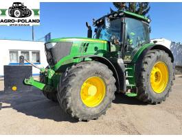 Ciągnik rolniczy JOHN DEERE 6215 R - 2015 ROK - 50 KM/H - TUZ