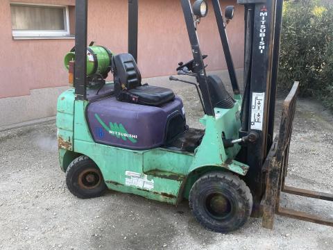 Targonca eladó Mitsubishi FG15 gázüzemű, 1,5 tonnás teherbírással