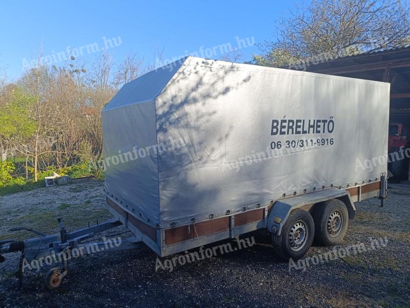 2 tonnás német típusú utánfutó eladó
