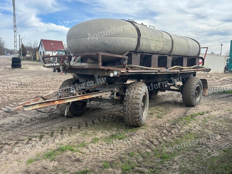 Hw 8011 pótkocsi 10 m3 alumínium tartállyal