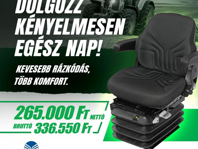 Grammer Comfort légrugós vezetőülés, traktorülés