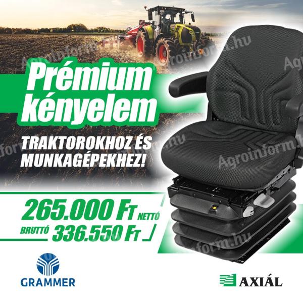 Grammer Comfort légrugós vezetőülés, traktorülés