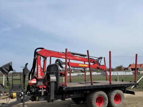 Krpan GP8DF pótkocsi GD6,6K daruval szerelve