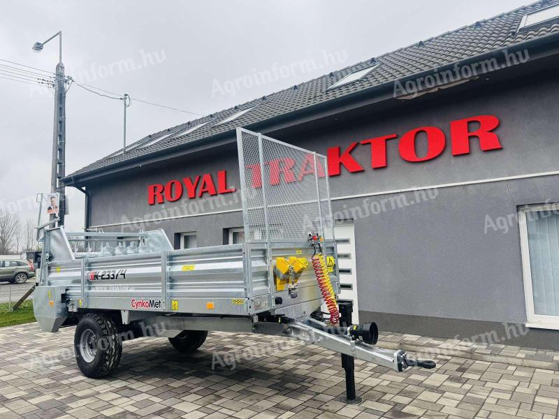 CYNKOMET N-233/4 3, 5t szervestrágyaszóró – csak a Royal Traktornál