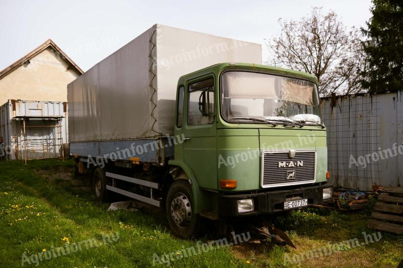 MAN teherautó eladó – 1988, 220 LE, 15 tonnás, cserefelépítményes