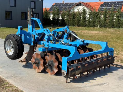 LEKO / LETÁK 3 késes talajlazító hullámos tárcsasorral,  rögtörővel