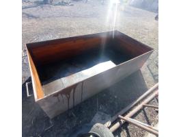 1 köbméteres masszív vastartály Kiskunfélegyházán