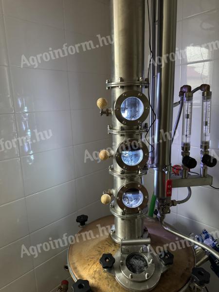 Egylépcsős (igazi aroma-tornyos) pálinkafőző 95l Profi