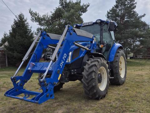 New Holland TD 95 traktor rakodóval, friss műszaki vizsgával, új első gumikkal, szép állapotban