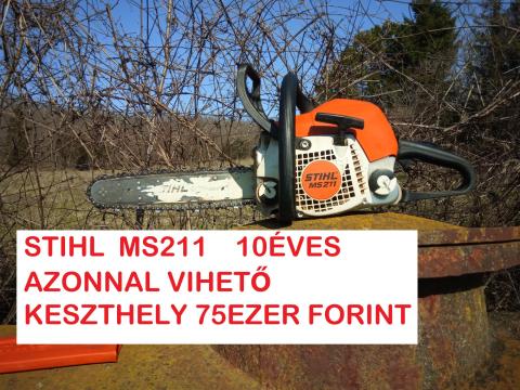 STIHL MS 211 C benzines láncfűrész azonnal vihető Keszthely