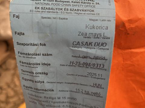 Duo-s kukorica vetőmag Kws Casak Duo