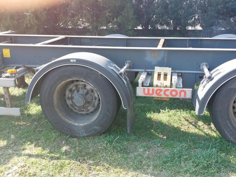 Konténerszállító tandem pótkocsi eladó