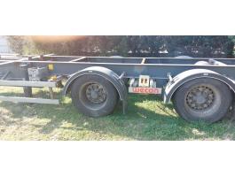 Konténerszállító tandem pótkocsi eladó
