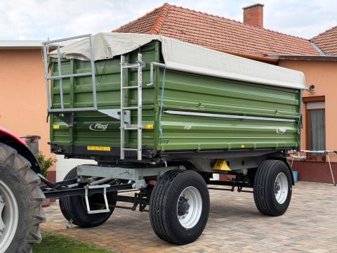 Fliegl DK 140 (14 t) kéttengelyes három oldalra billentő pótkocsi ÚJszerű