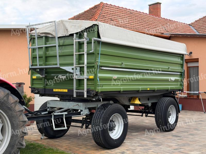 Fliegl DK 140 (14 t) kéttengelyes három oldalra billentő pótkocsi ÚJszerű