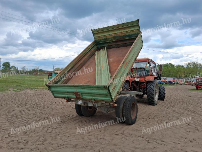 Egytengelyes billenős pótkocsi, 3 irányba billenő