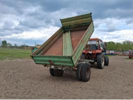 Egytengelyes billenős pótkocsi, 3 irányba billenő