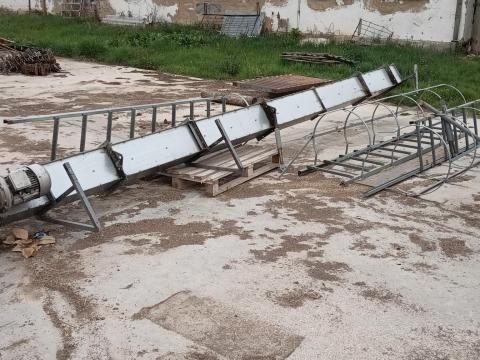 Garat rédler, szögkonvejor, gabona felhordó elevátor