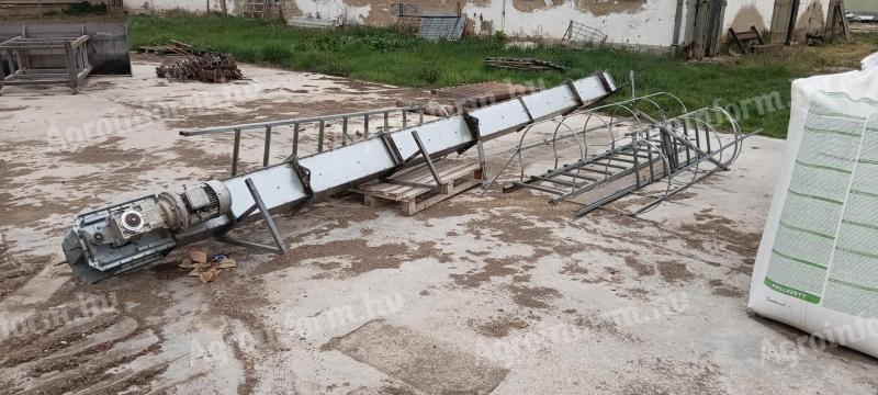 Garat rédler, szögkonvejor, gabona felhordó elevátor