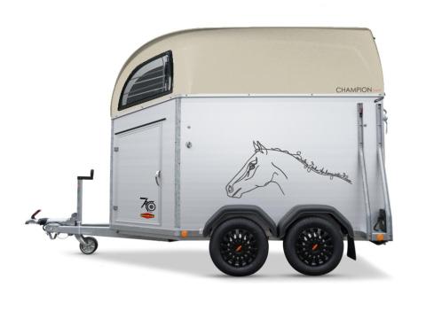 Új limitált szériás - Böckmann Champion - 2 lovas lószállító utánfutó akciósan bruttó 4.190.000 Ft