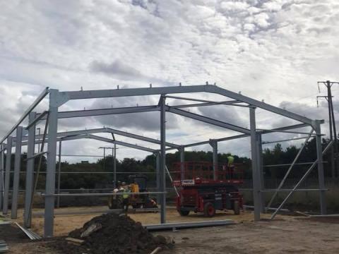 12x 24 Csarnok szerkezet eladó