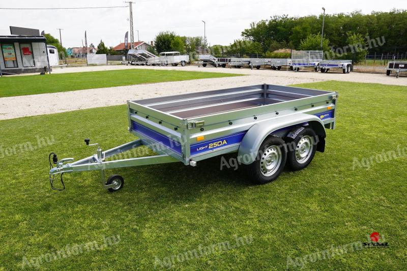 Csak áprilisban - új akciós 2 tengelyes SEBAL utánfutó (250x135x37cm) - rendszámmal bruttó 624.000 Ft