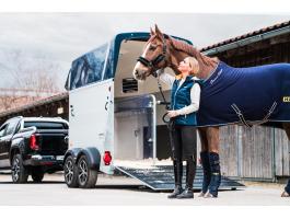 Új Humbaur Xanthos Aero (2700kg) - 2 lovas prémium lószállító utánfutó most 5.540.000 Ft helyett 4.990.000 Ft