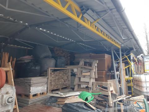 Mobil acél tároló/csarnok vázszerkezet 6m x 17m