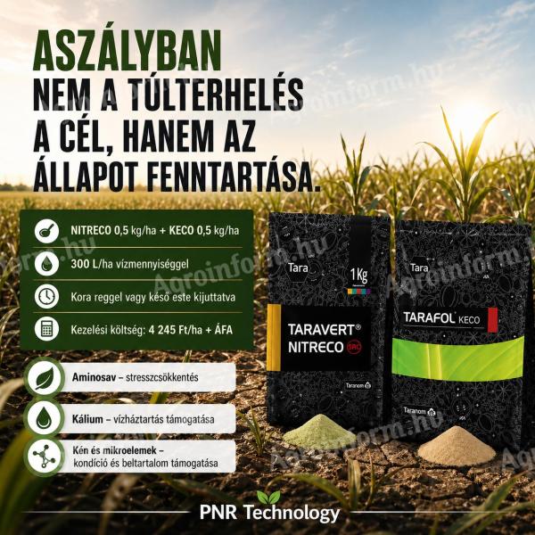Aszálykori lombkezelés – aminosav, kálium lombtrágya