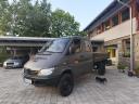 Eladva! Méhész, erdész, vadászautó – német katonai Bundeswehr Mercedes Sprinter 4x4, fix platós, honvédségi