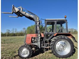 Mtz 820 traktor Traclift homlokrakodó