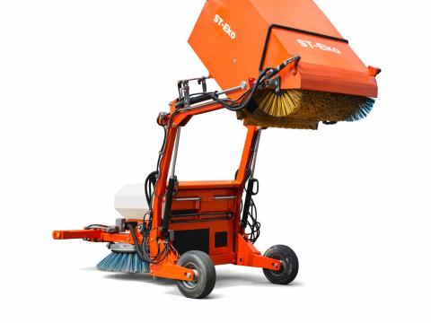 Új Metal-Technik / MetalTechnik MT1 kommunális seprőgép 2,4 m munkaszélességgel