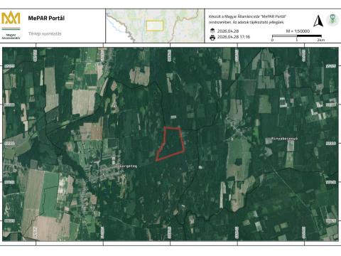 Eladó 20 ha erdő Nagyatád közelében