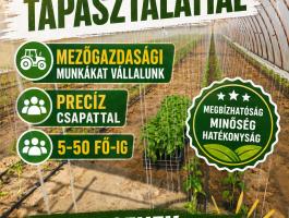 Mezőgazdasági munkákat vállalunk