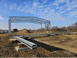 15 x 40 m acélszerkezet, csarnokváz eladó