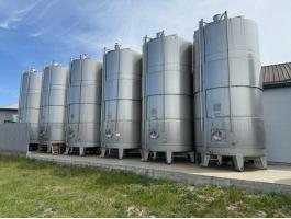 Rozsdamentes erjesztő tartály (45 m3)