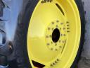 Állítható művelőkerék szett 320/85R34 és 380/90R46. John Deere 6135M-6195M,  6135R-6155R, 6530-6930 traktorokhoz,  BKT gumizással