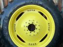 Állítható művelőkerék szett 320/85R34 és 380/90R46. John Deere 6135M-6195M,  6135R-6155R, 6530-6930 traktorokhoz,  BKT gumizással